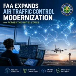 FAA air traffic control modernization with advanced systems supporting safer U.S. skies